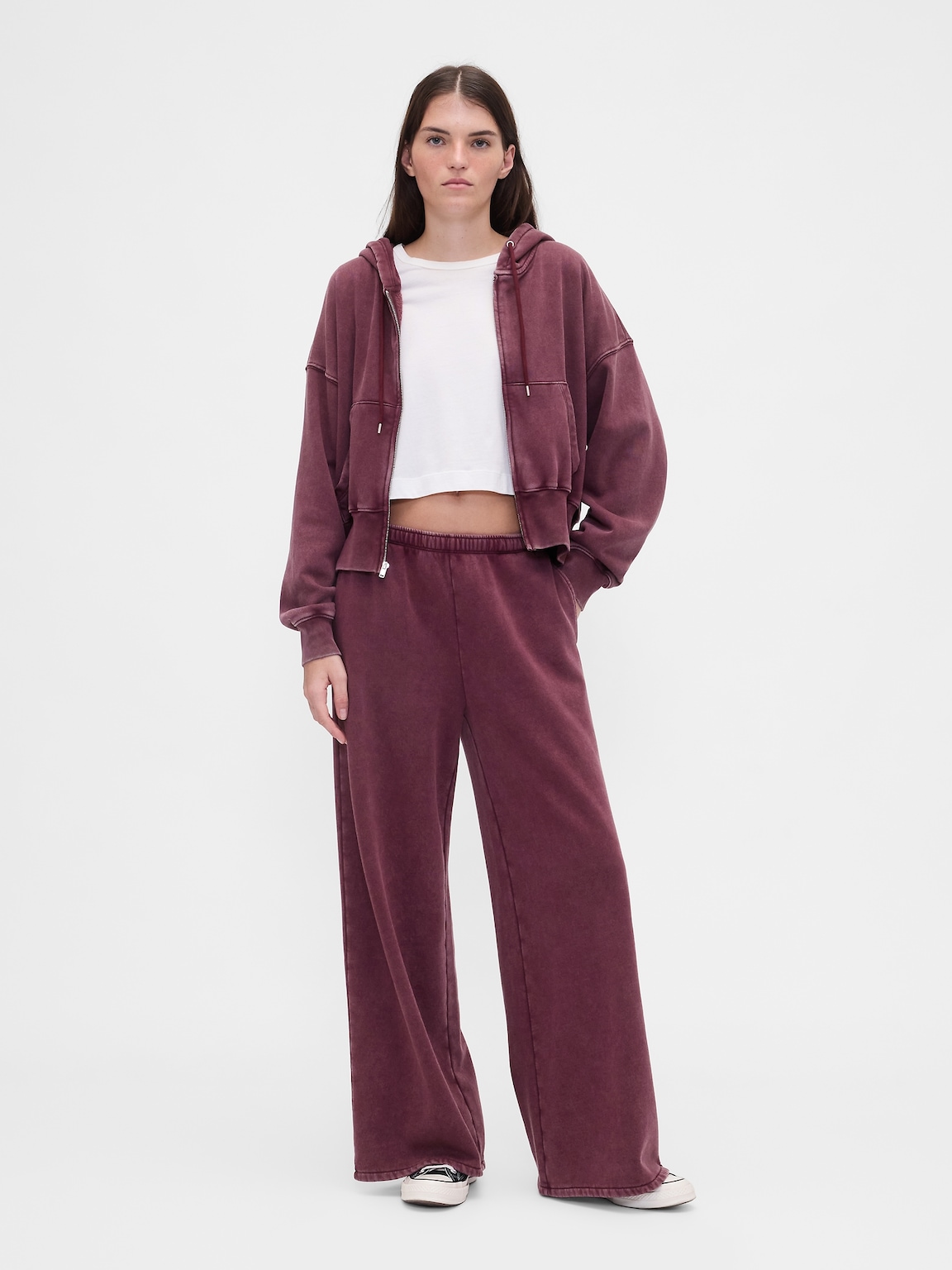 VintageSoft Full-Zip Wedge Hoodie