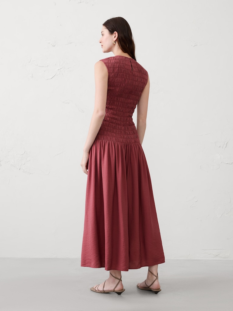 Smocked Bodice Maxi Dress