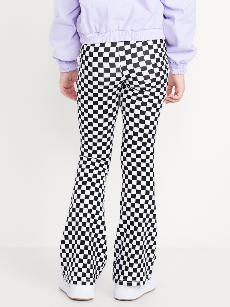 High-Waisted Flared Leggings for Girls