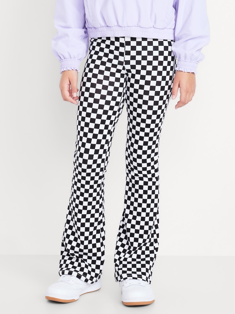 High-Waisted Flared Leggings for Girls