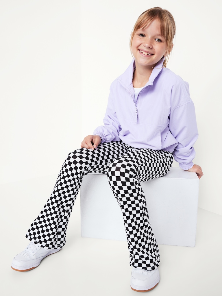 High-Waisted Flared Leggings for Girls