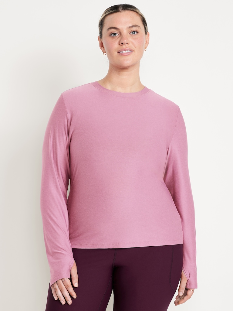 CloudMotion Keyhole Wrap Back Top
