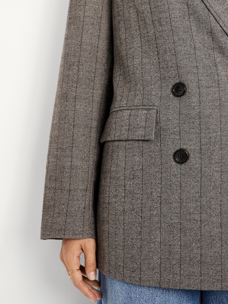 Oversized Double-Breasted Blazer