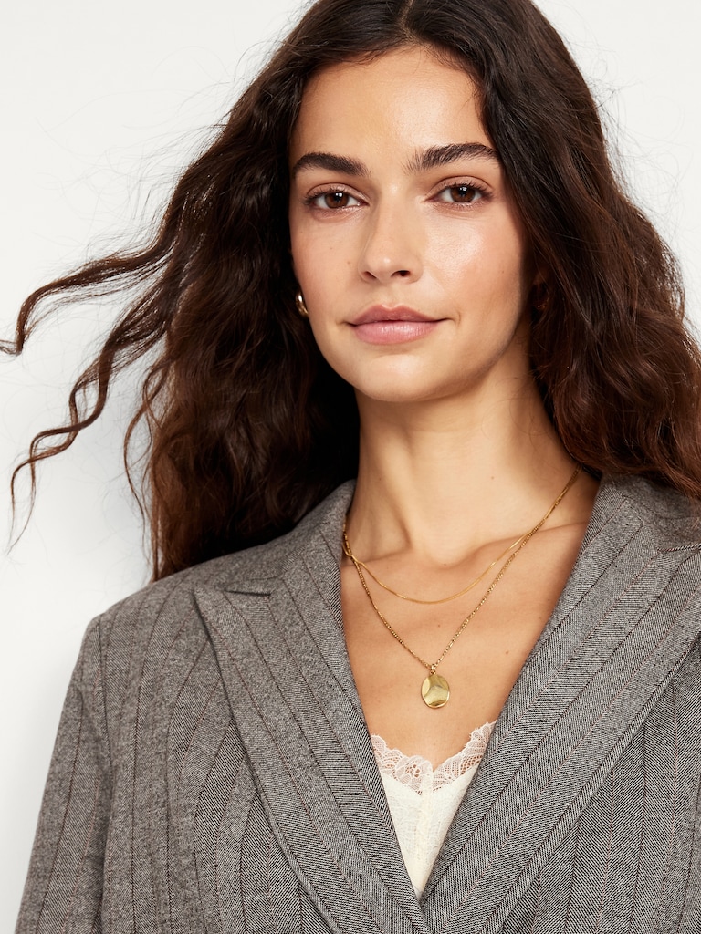 Oversized Double-Breasted Blazer