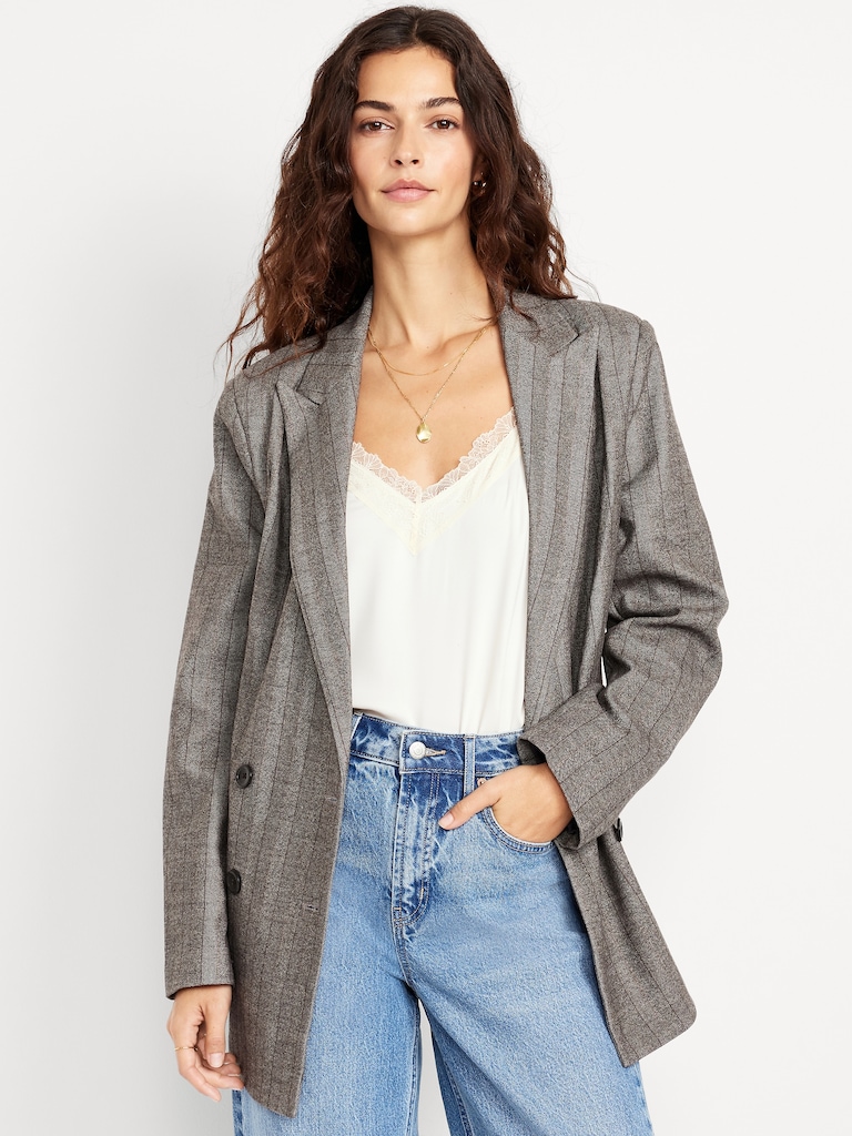Oversized Double-Breasted Blazer