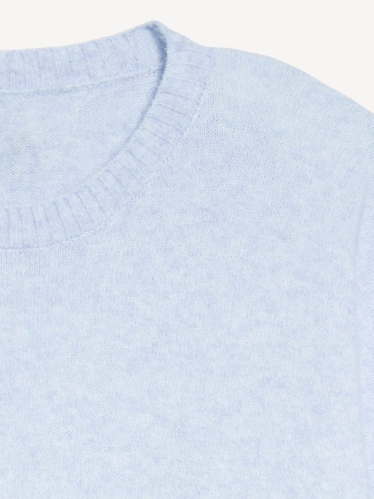 Cozy Wool-Blend Crew-Neck Sweater