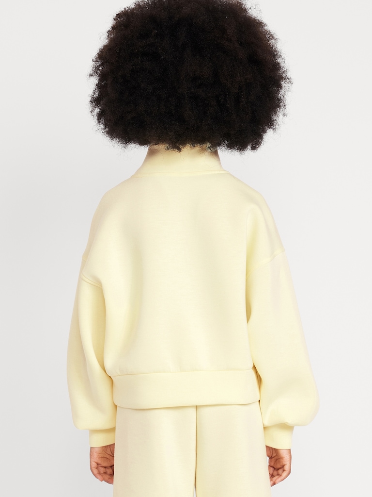 Half-Zip Bounce Fleece Pullover Sweatshirt for Girls