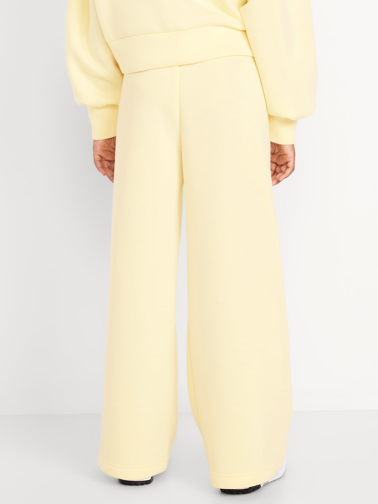 High-Waisted Bounce Fleece Wide-Leg Sweatpants for Girls