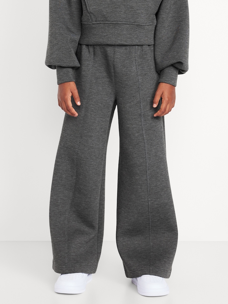 High-Waisted Bounce Fleece Wide-Leg Sweatpants for Girls