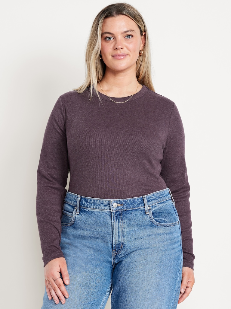 Snug Long-Sleeve Crew-Neck T-Shirt