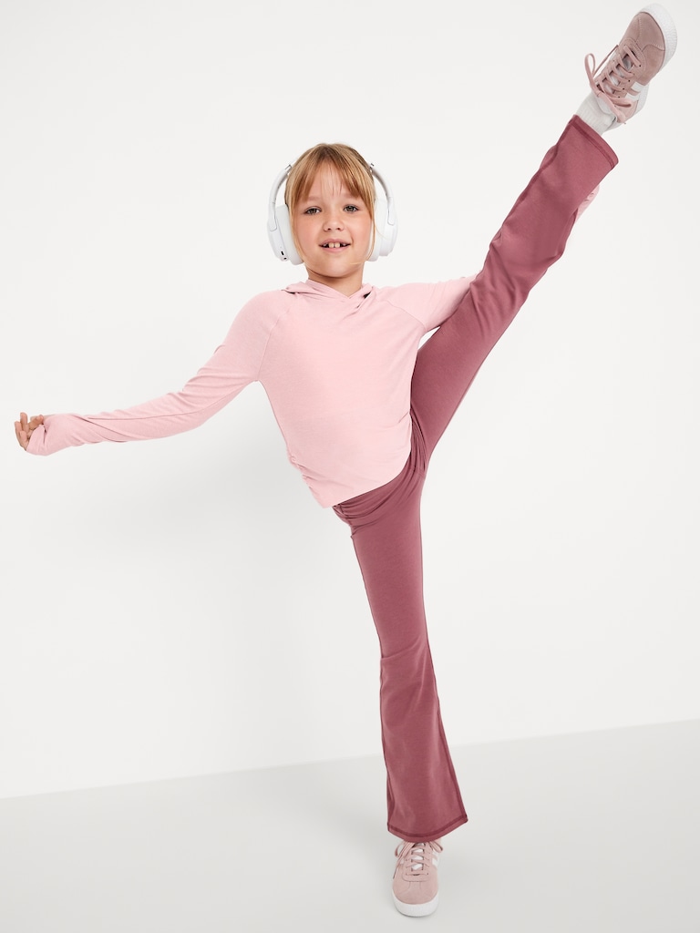 CloudMotion Side-Ruched Performance Hoodie for Girls