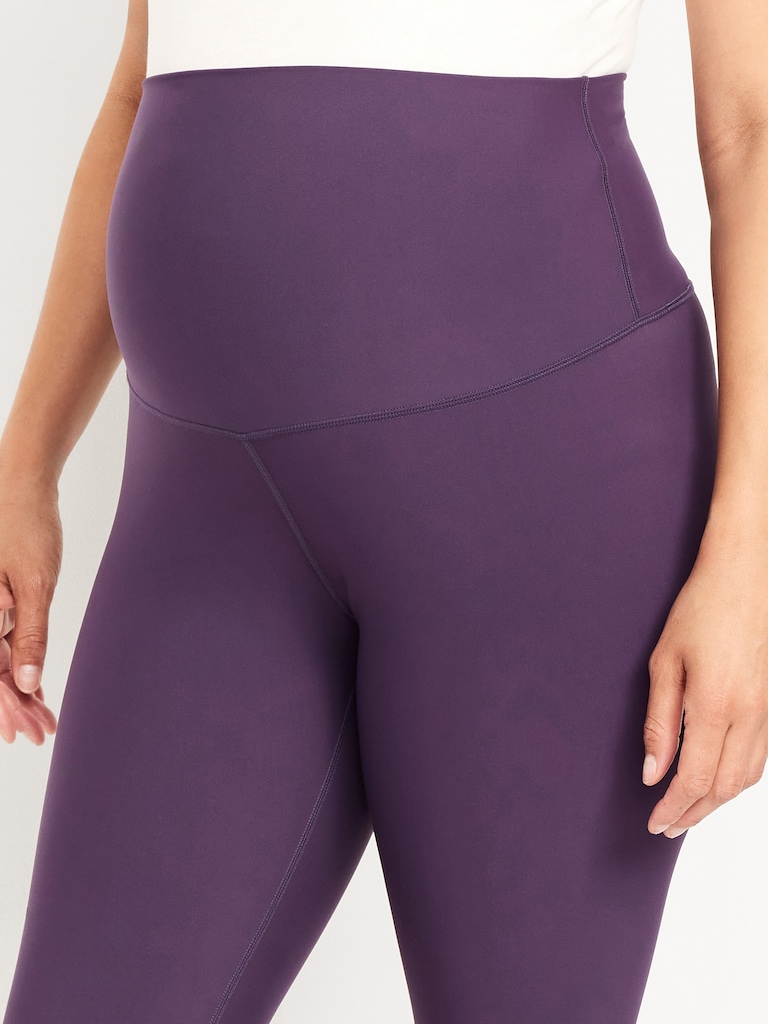 Maternity Full-Panel PowerSoft Crop Leggings
