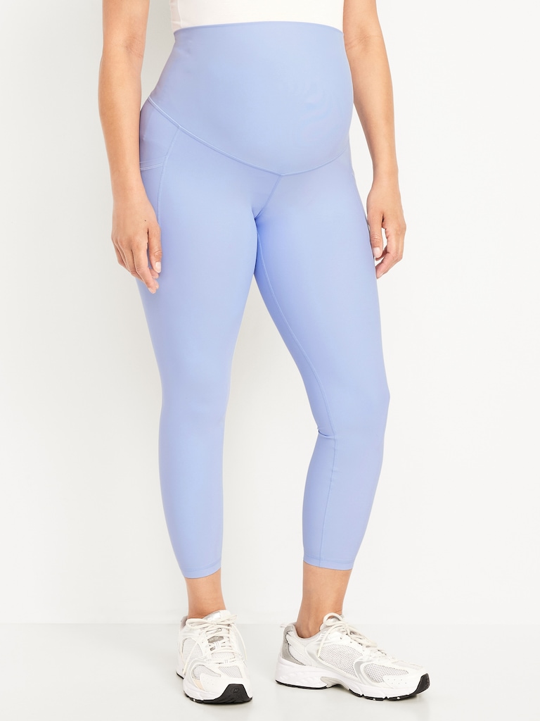 Maternity Full-Panel PowerSoft 7/8 Leggings