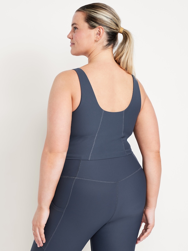 Light Support PowerSoft Rib Longline Sports Bra