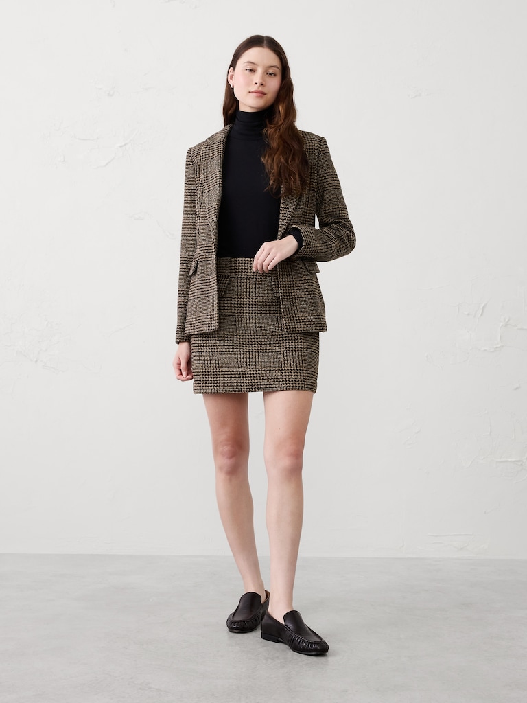 Plaid Pocket Mini Skirt