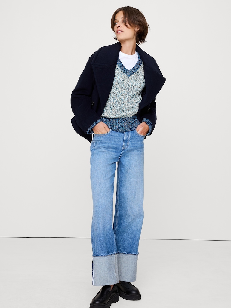 Cotton V-Neck Sweater