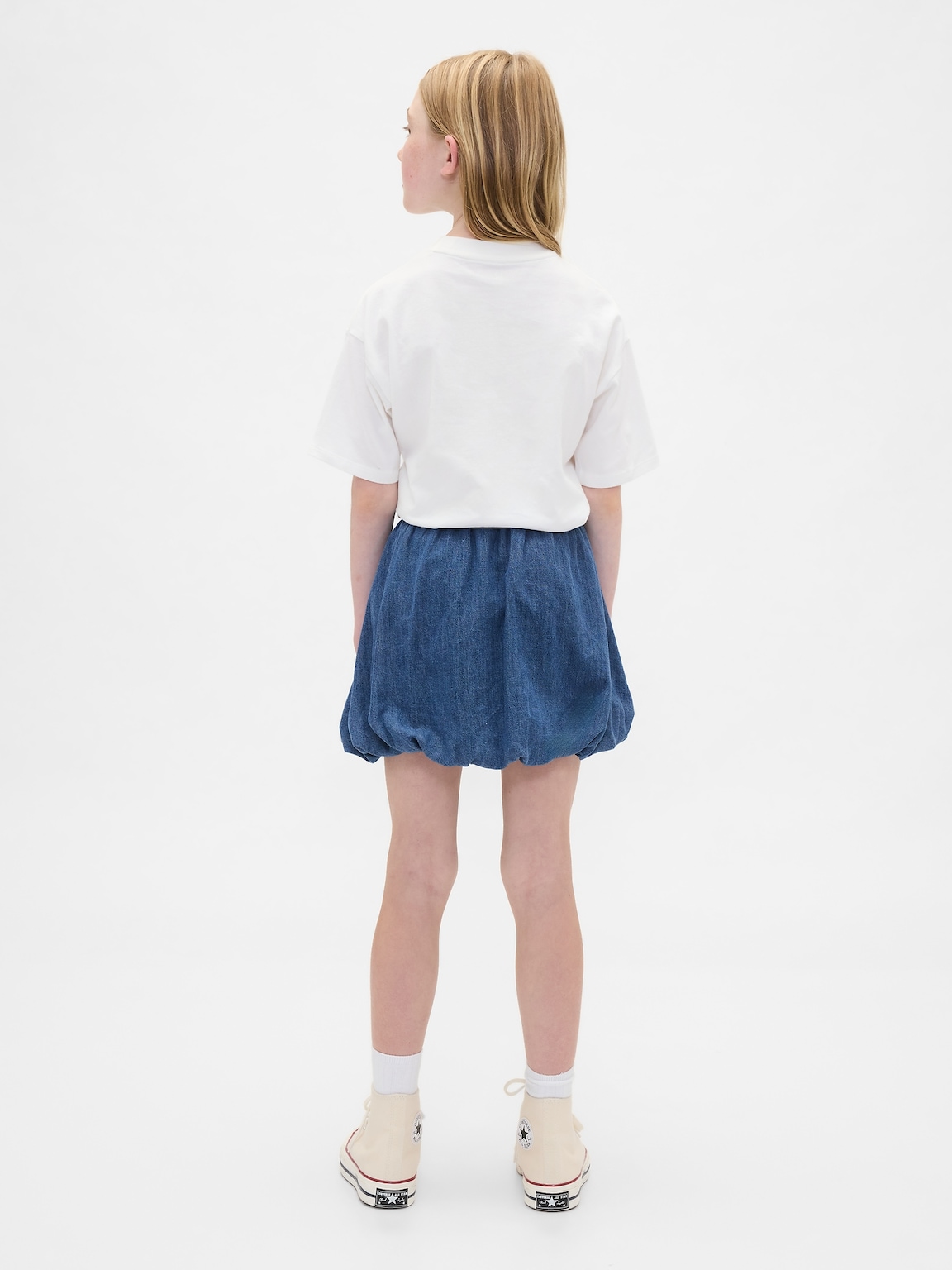 Kids Denim Bubble Skirt