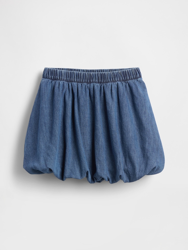 Kids Denim Bubble Skirt