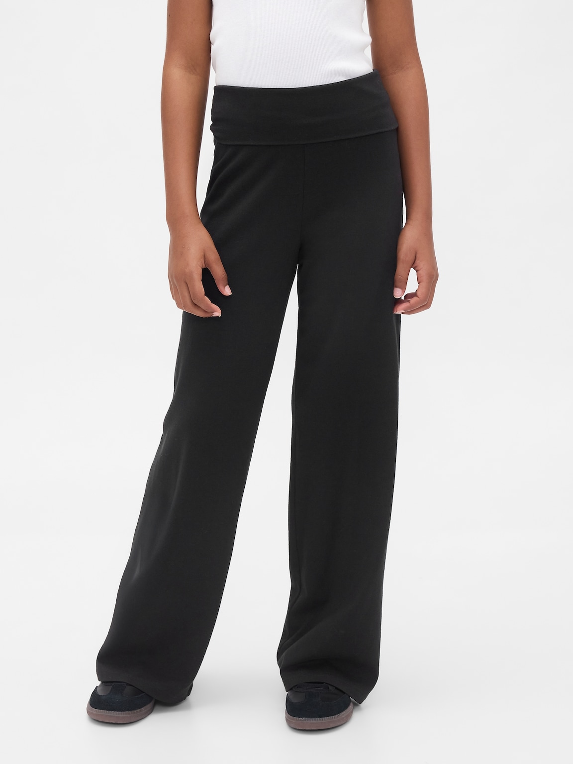 Kids Wide-Leg Foldover Leggings