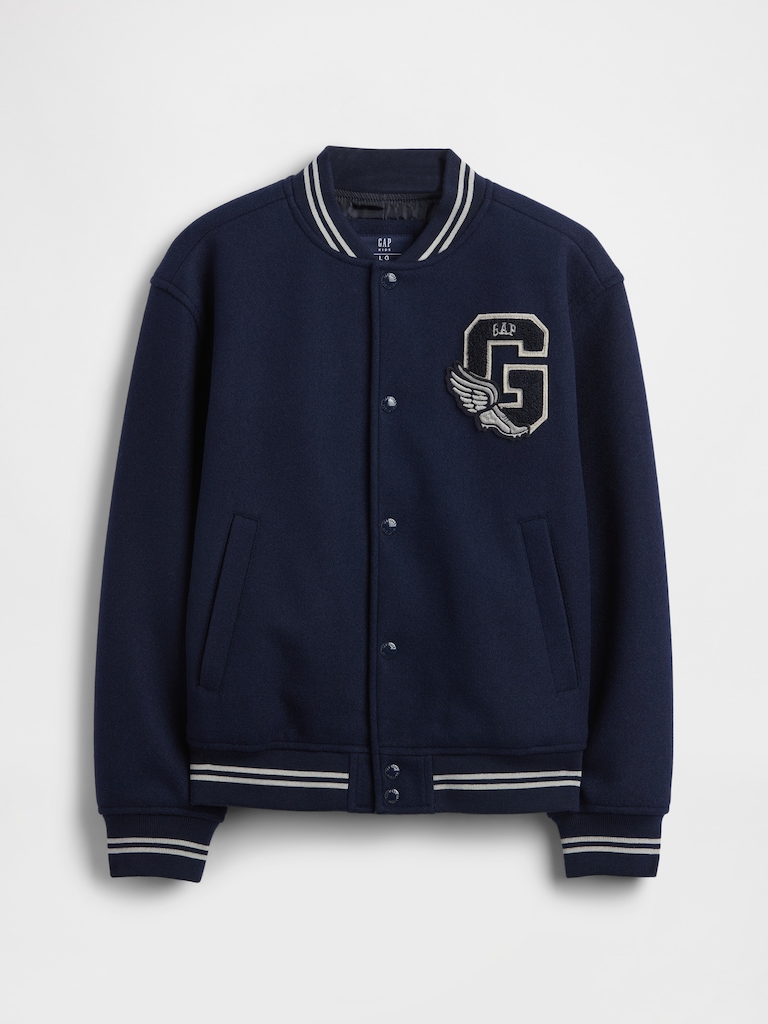 Kids Varsity Logo Bomber Jacket
