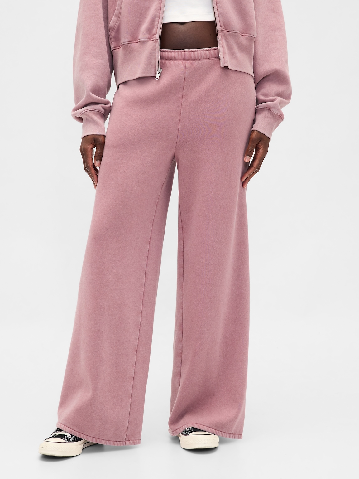 VintageSoft Baggy Wide-Leg Sweatpants