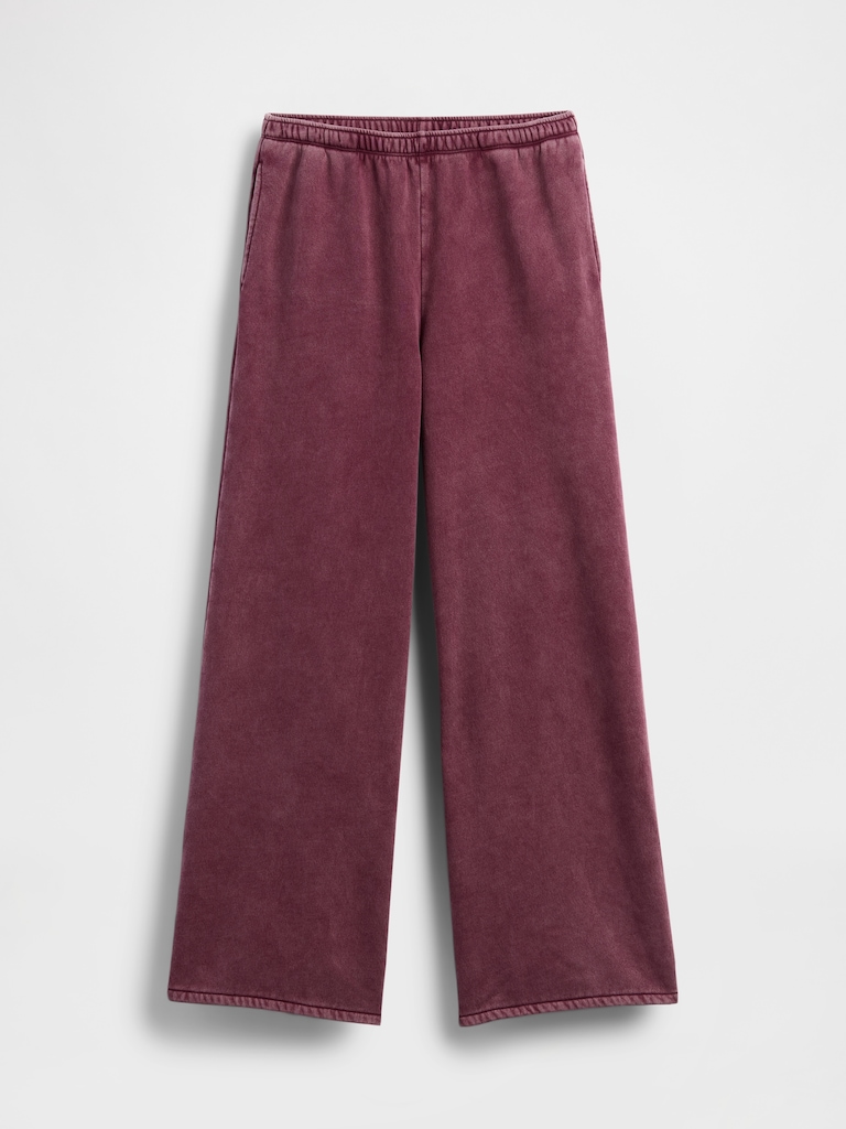 VintageSoft Baggy Wide-Leg Sweatpants
