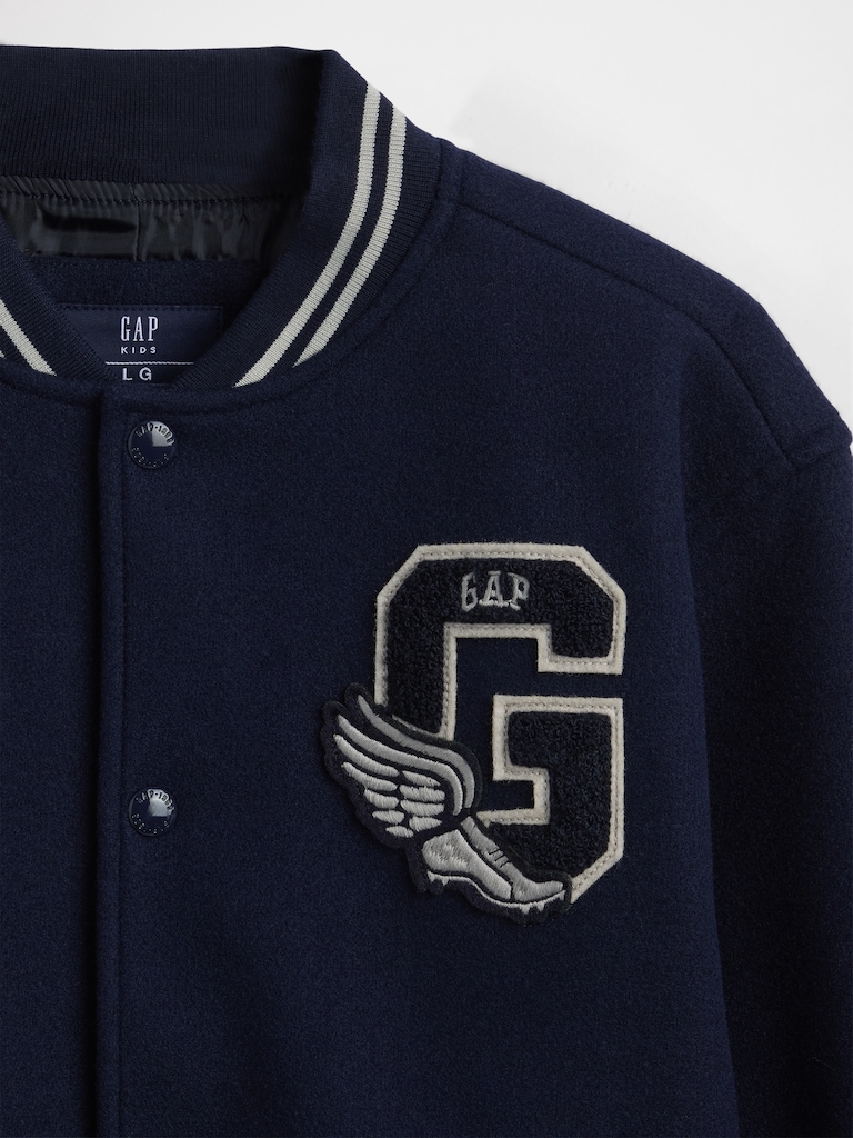 Kids Varsity Logo Bomber Jacket