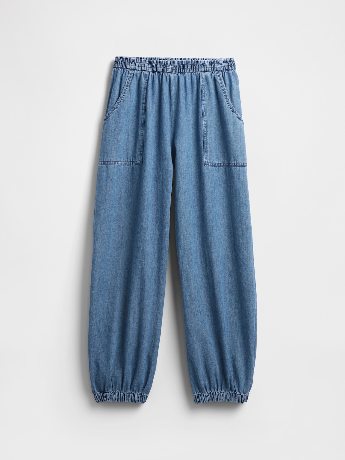 Kids Denim Baggy Joggers