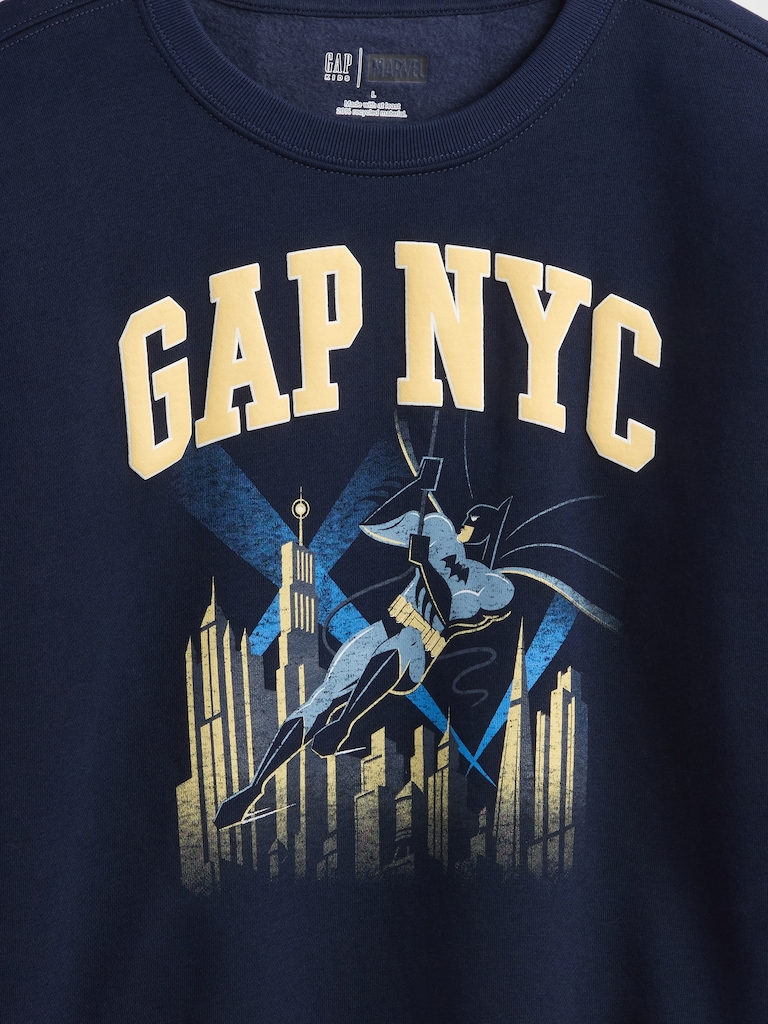 Kids VintageSoft Batman Graphic Logo Sweatshirt