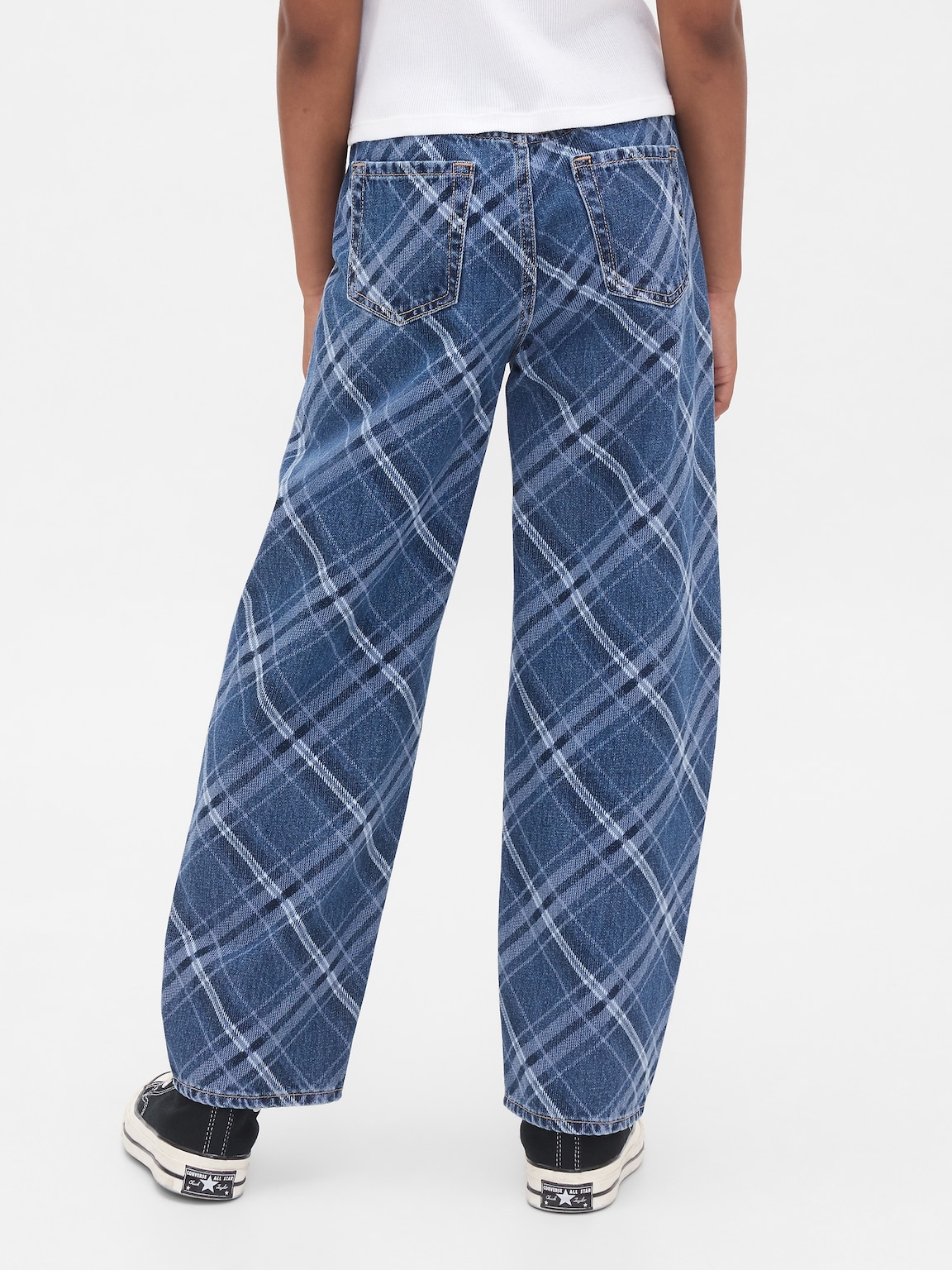 Kids High Rise Easy Barrel Jeans