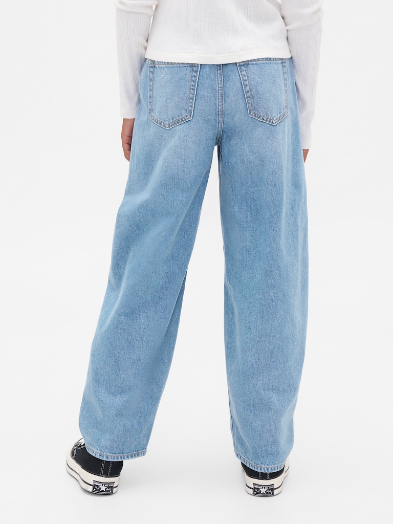 Kids High Rise Easy Barrel Jeans