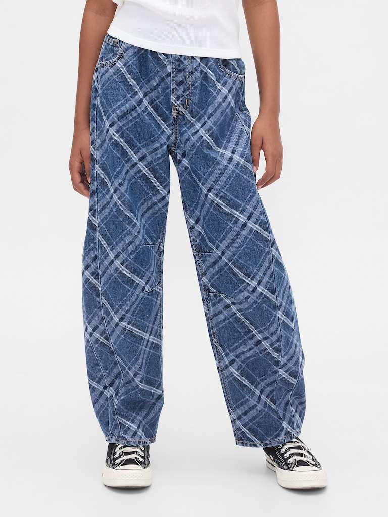 Kids High Rise Easy Barrel Jeans