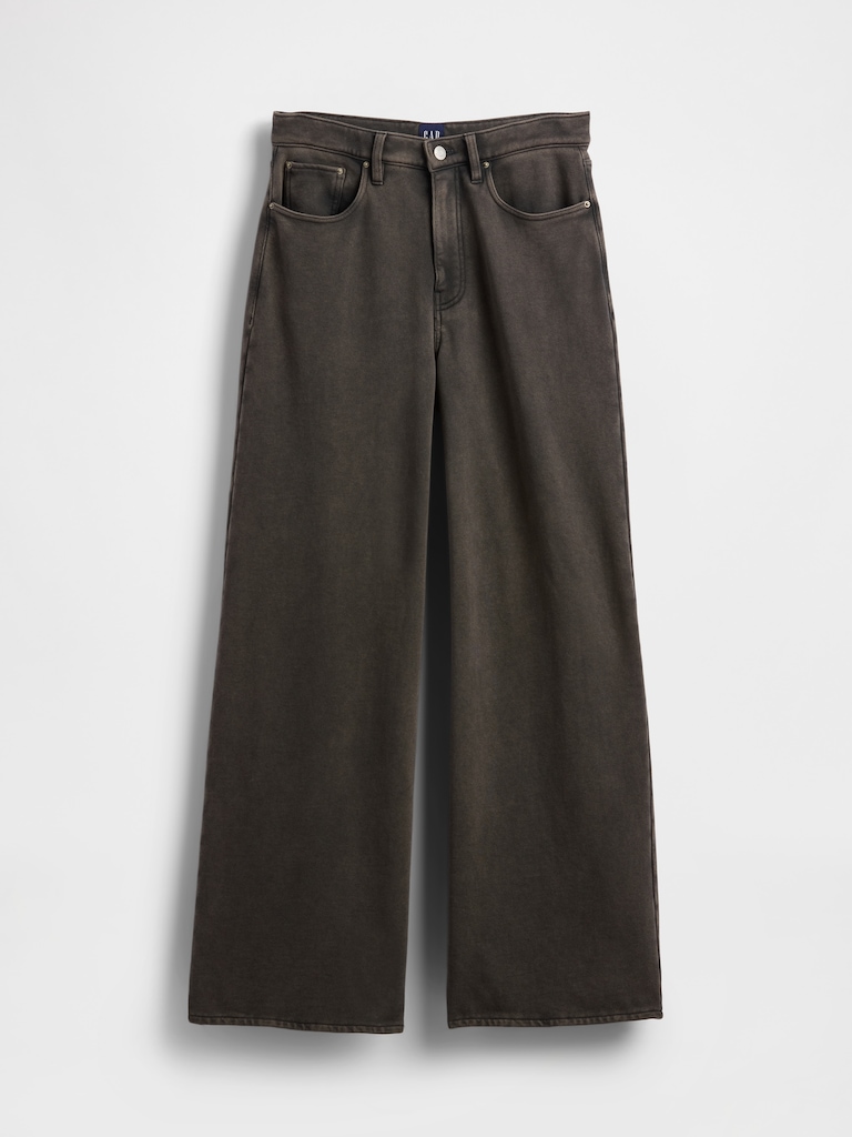 Heavyweight French Terry Wide-Leg Sweatpant Jeans