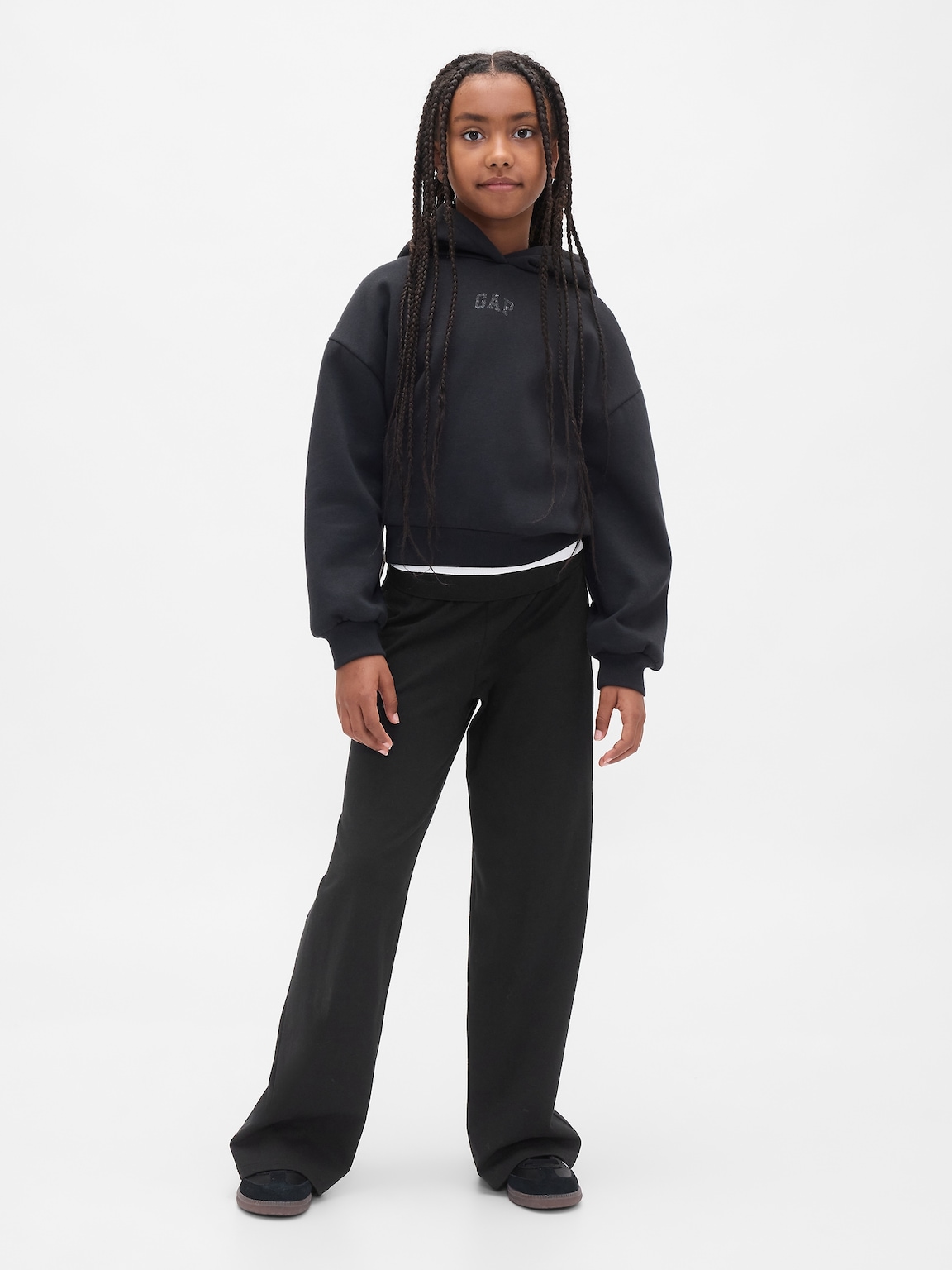 Kids Wide-Leg Foldover Leggings