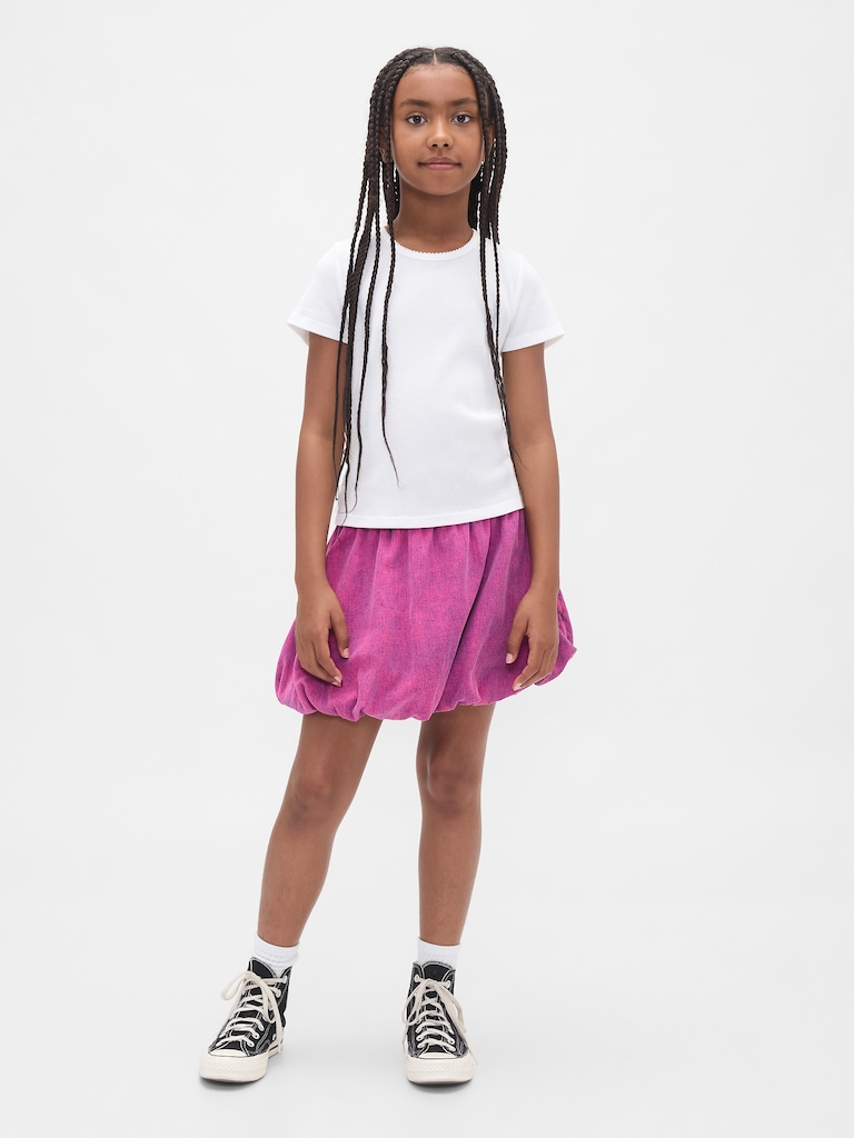 Kids Denim Bubble Skirt