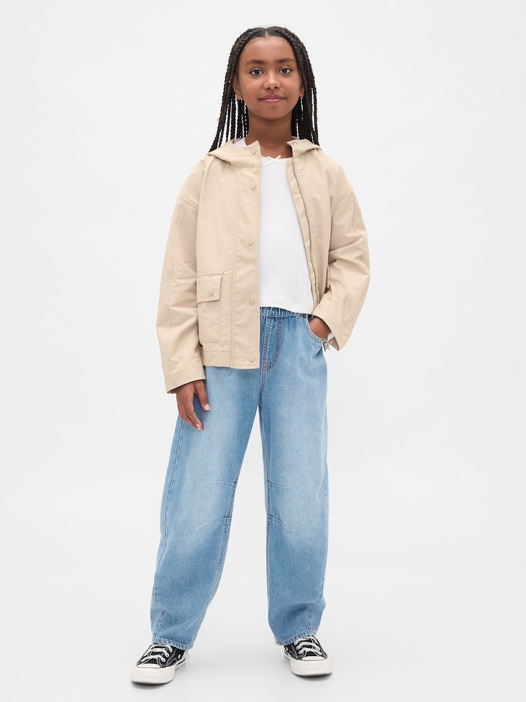 Kids High Rise Easy Barrel Jeans