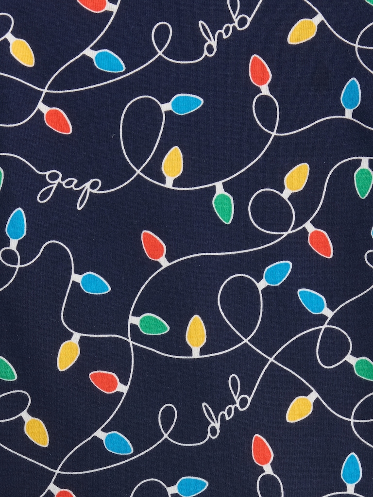 Kids & babyGap 100% Organic Cotton X-Mas Lights PJ Set