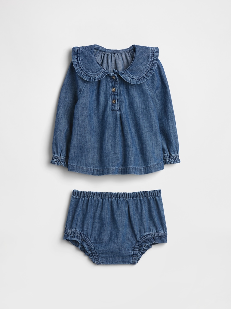 Baby Denim Two-Piece Outfit Set