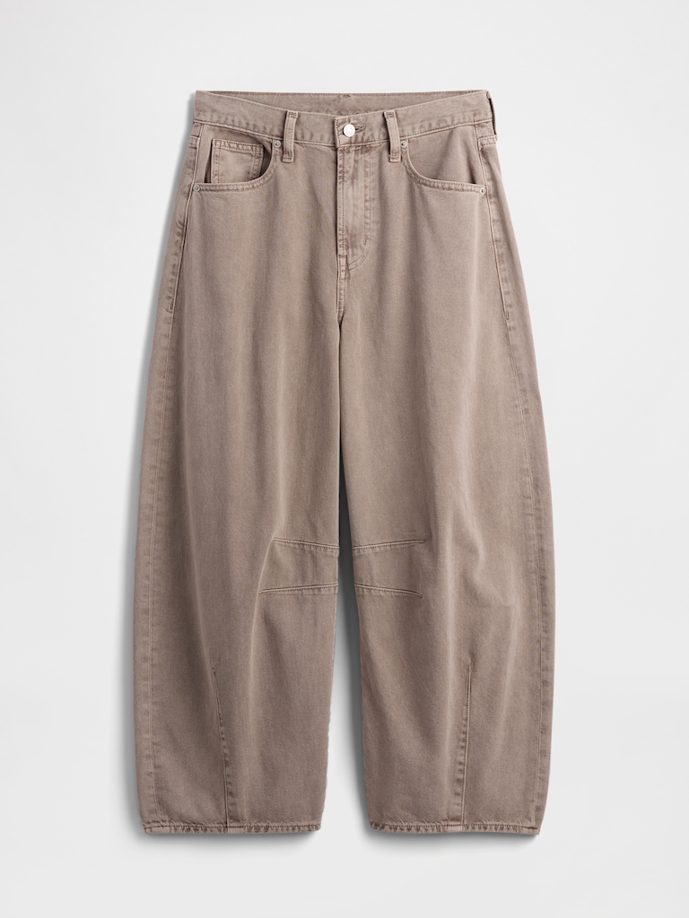 High Rise Horseshoe Crop Jeans