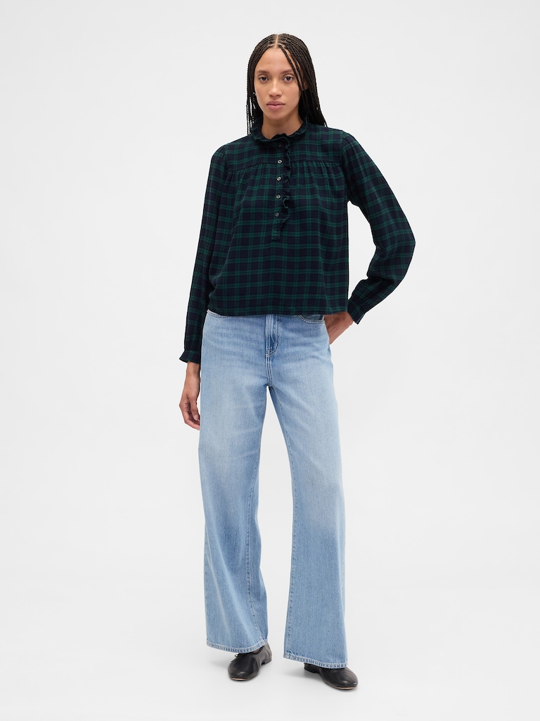 Oversized Ruffle Top