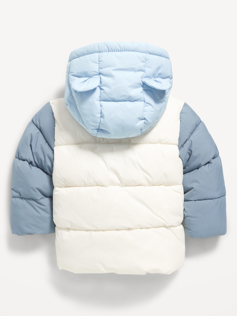 Water-Resistant Hooded Critter Puffer Jacket for Baby