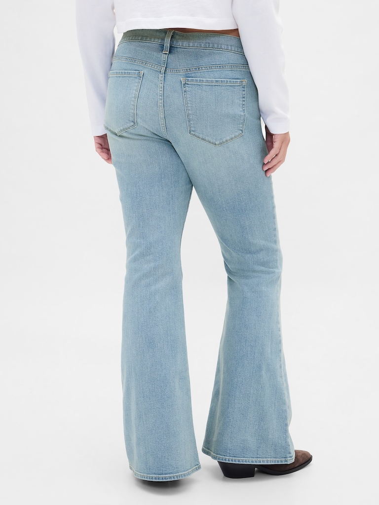 Low Rise Flare Jeans