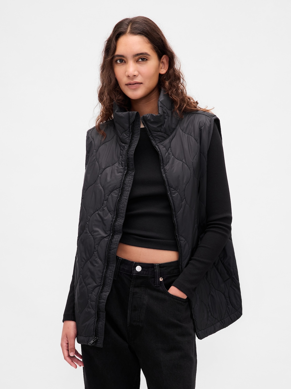 Recycled Lightweight Quilted Puffer Vest