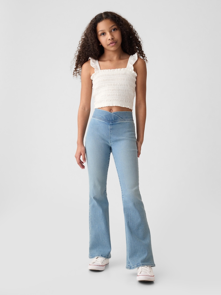 Kids High Rise Flare Jeggings