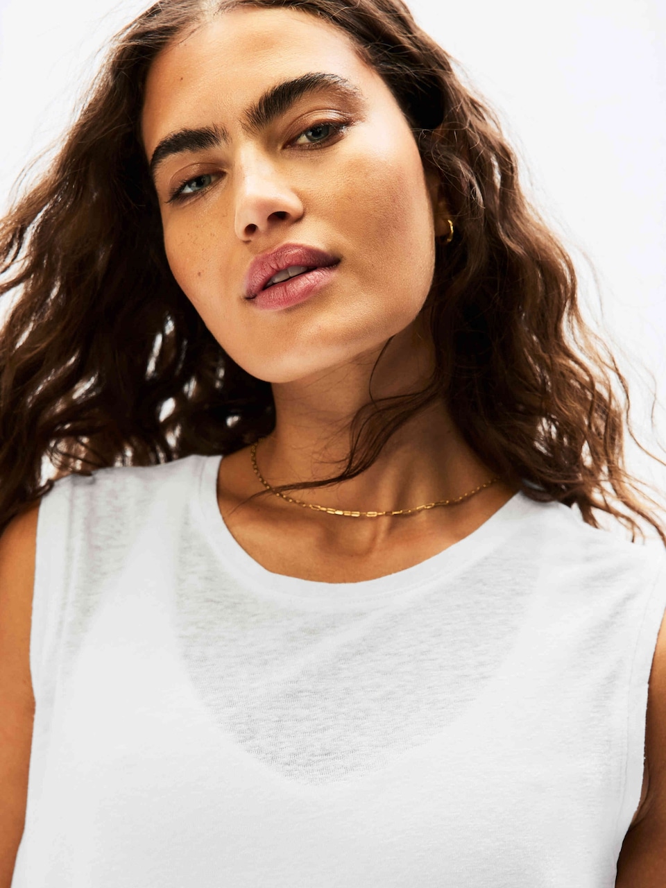Getaway Linen Blend Muscle Tank