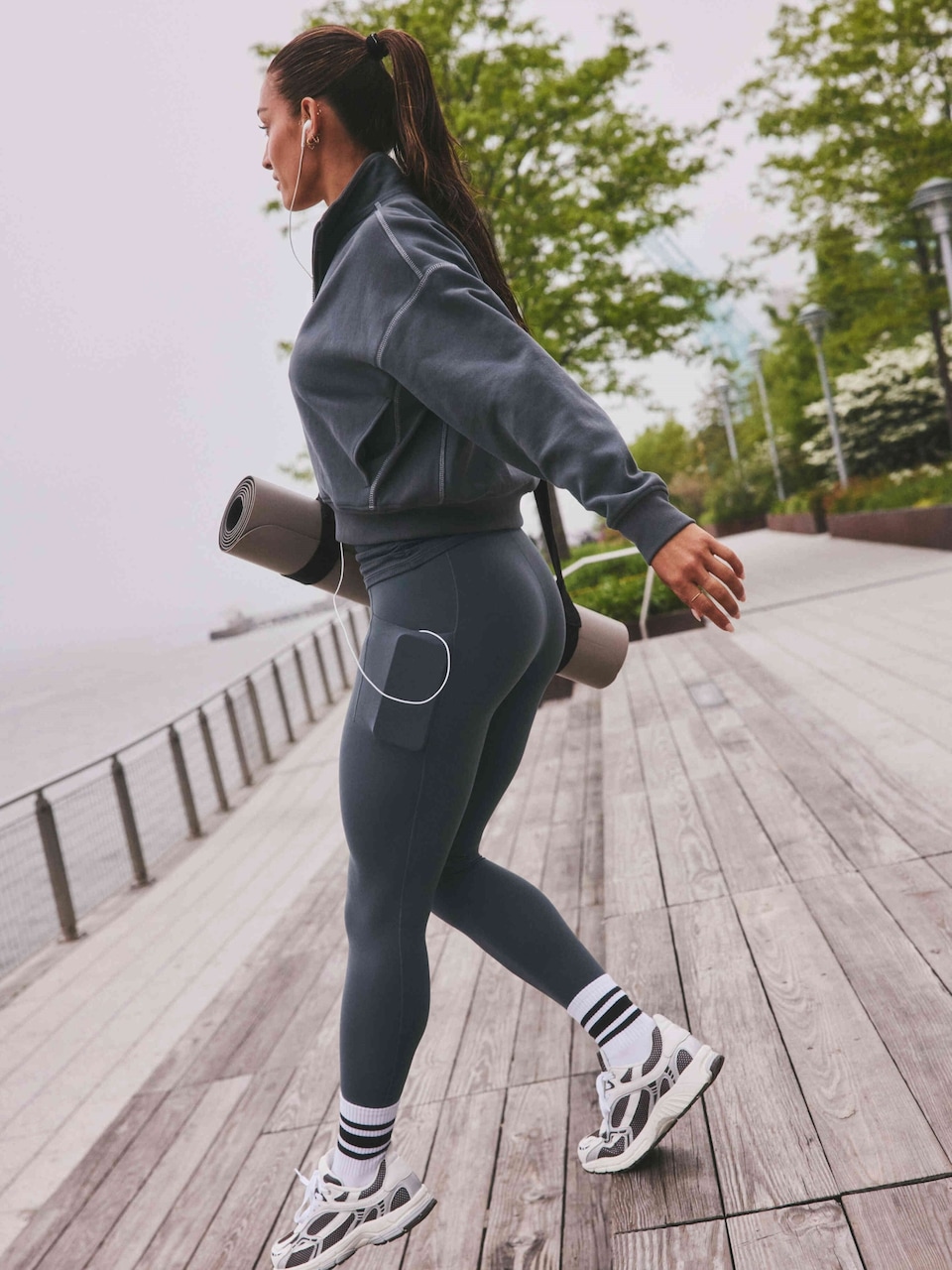 Forever Fleece 1/2 Zip High Hip Sweatshirt
