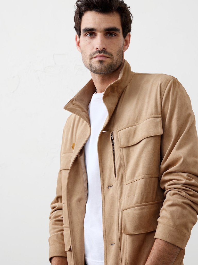 Vegan Suede Field Jacket