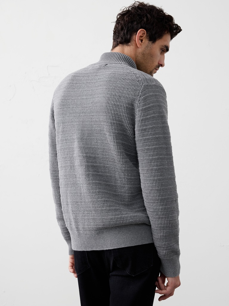 Textured Sweater Jacket