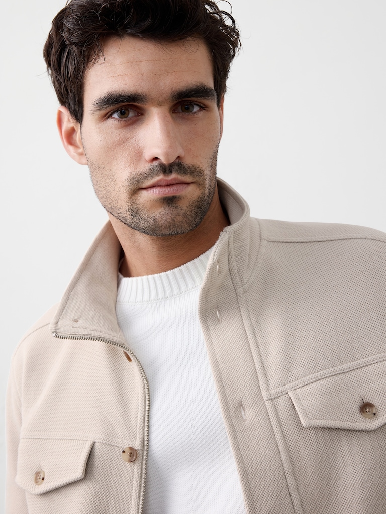 Honeycomb Sweatshirt Jacket