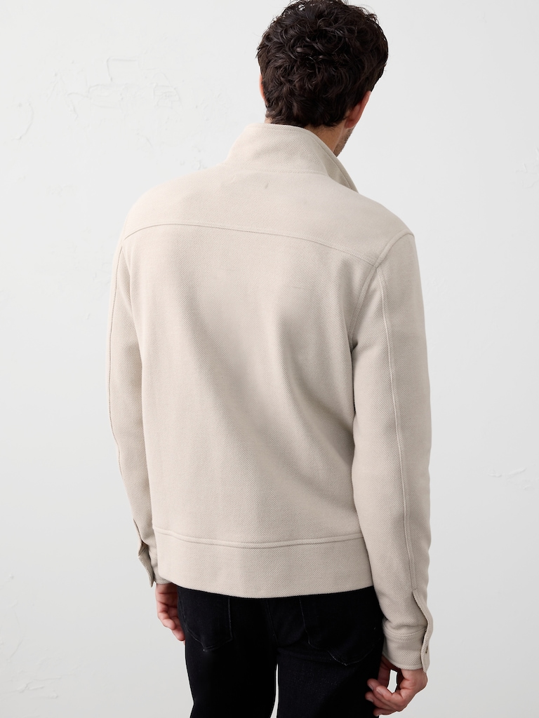 Honeycomb Sweatshirt Jacket